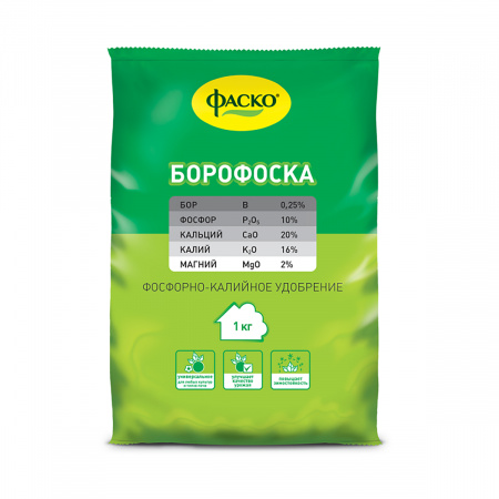 Удобрение минеральное Борофоска Фаско 1кг.