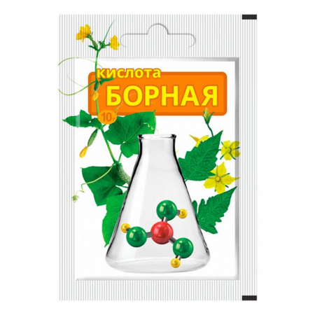 Удобрение сухое Борная кислота 10г На удаление