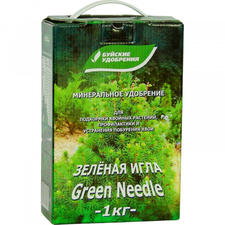 Удобрение от побурения хвои Зеленая игла. Гранулированное БХЗ 1кг