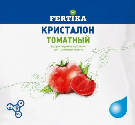 Удобрение Кристалон Томатный NPK 8,1-10,8-37+Mg 4,5%, Фертика100гр