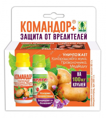 КОМАНДОР+Энерген АКВА, Грин Бэлт 25мл+25мл