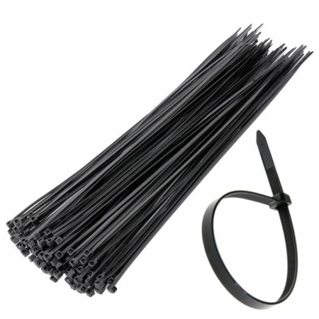 Хомут стяжка нейлон 3,6*250 черная TDA-877
