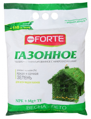 Удобрение Газонное Весна с микроэлементами Бона-Форте 4,5кг